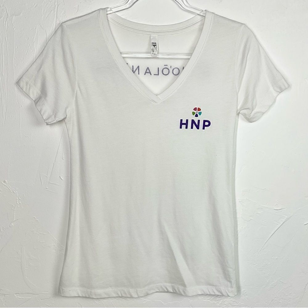 4/$16 Ho’ola Na Pua White Logo Short Sleeve T-Shirt Large